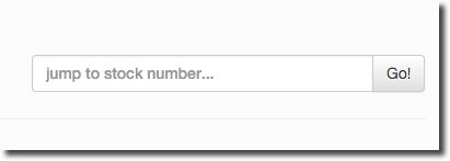 Stock # quick jump screenshot